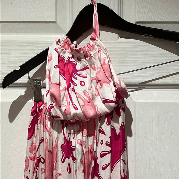 Moschino Pink and White Floral Maxi Dress - Picture 3 of 7